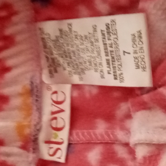 Bundle of Two,Cute Soft & Cozy, Fleece,Big Girls,PJ Bottoms with Owls,Size 7(S) - Picture 9 of 12